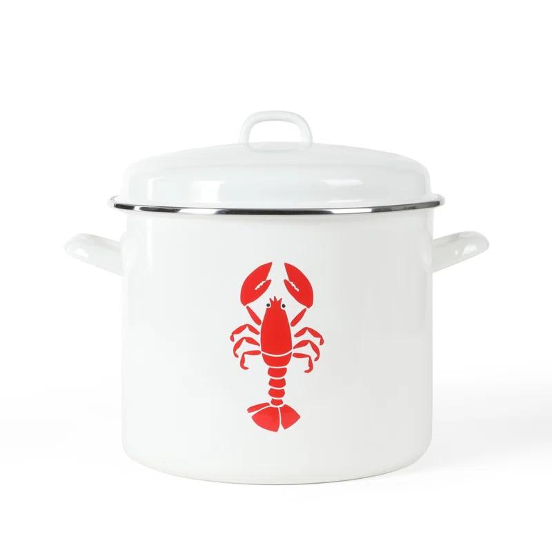 Martha Stewart Martha Stewart Thayer 16 qt Non-Stick Enamelware Stock Pot with Lid