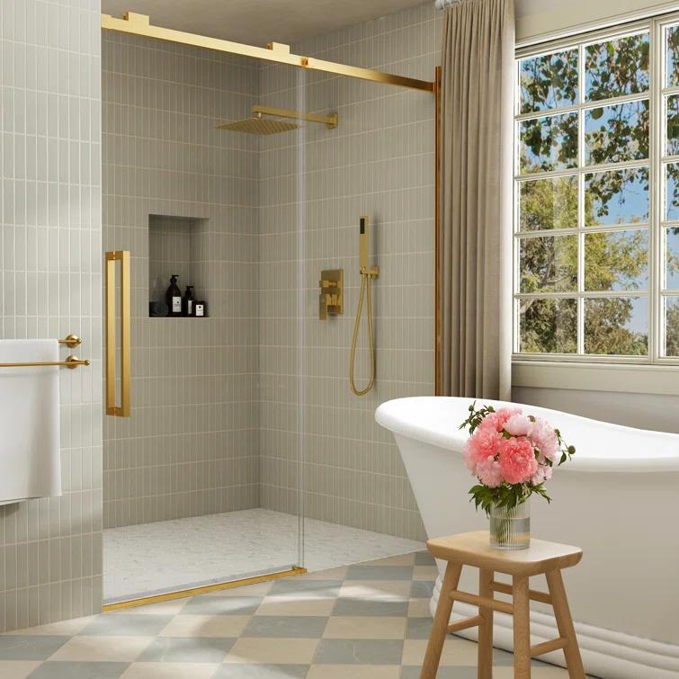 CASAINC Pressure-Balanced (Temperature And Volume) All-In-One Kit with Rough in-Valve M6066-A-10-BG