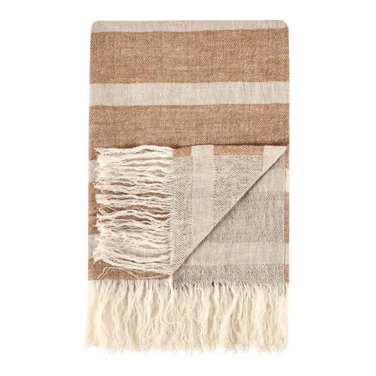 Villa by Classic Home Crawford Hand Woven Throw Blanket
