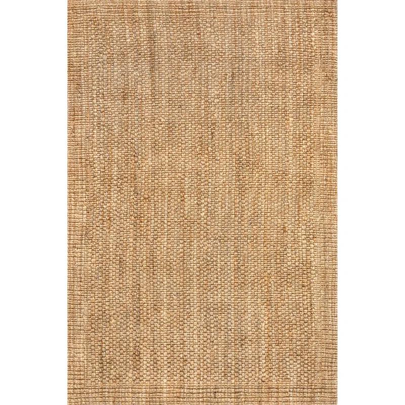 Gracie Oaks Hanne Jute Area Rug for Dining Room Living Room, Natural