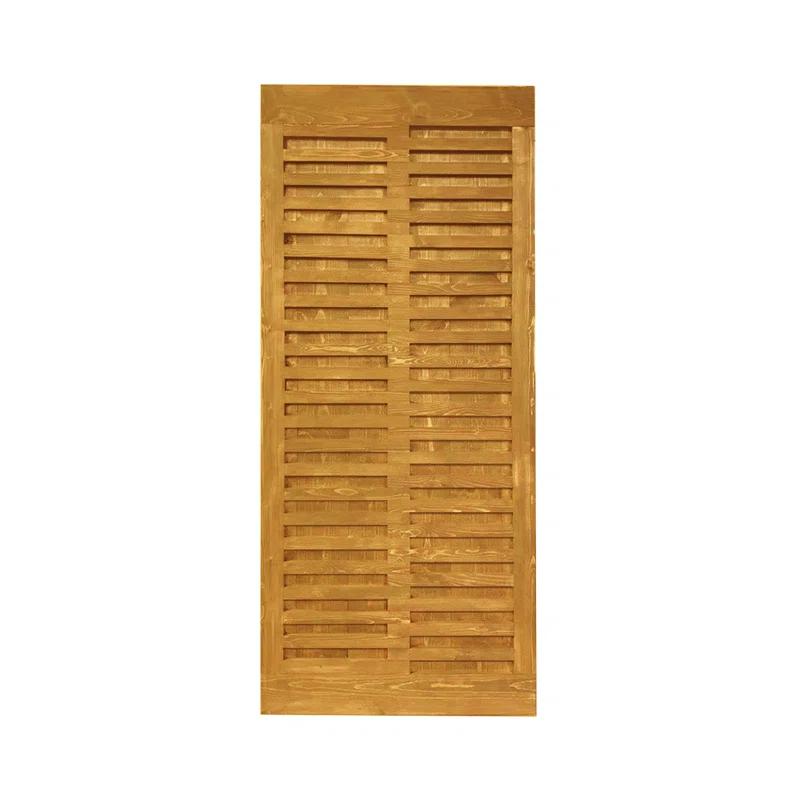 Calhome 84'' Solid Wood Paneled Painted without Installation Hardware Kit Barn Door