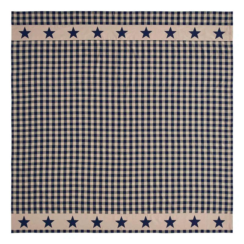 VHC Brands Higher Glory My Country Plaid Shower Curtain