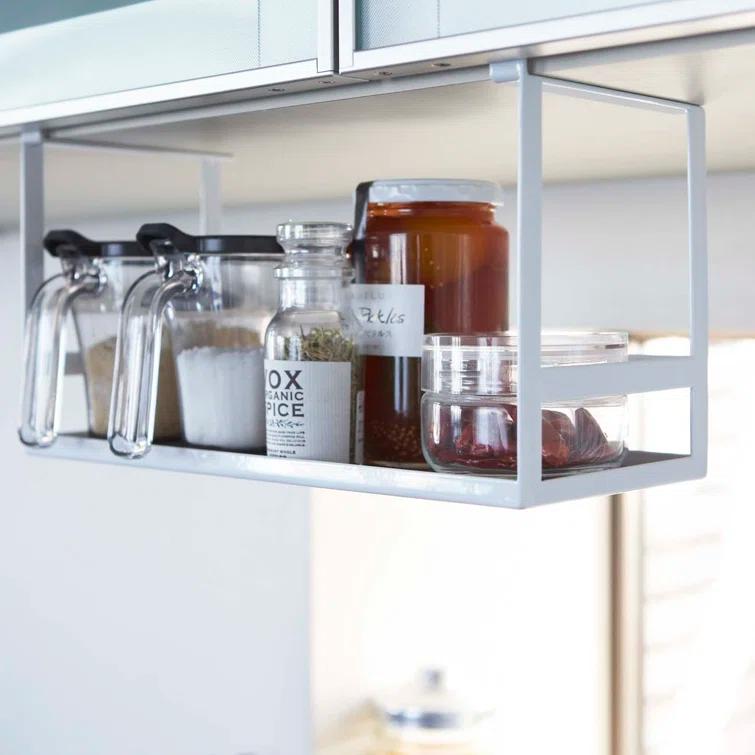 Yamazaki Home Yamazaki Home Under Shelf Spice Rack And Organizer For Kitchen Cabinets, Steel, Undershelf