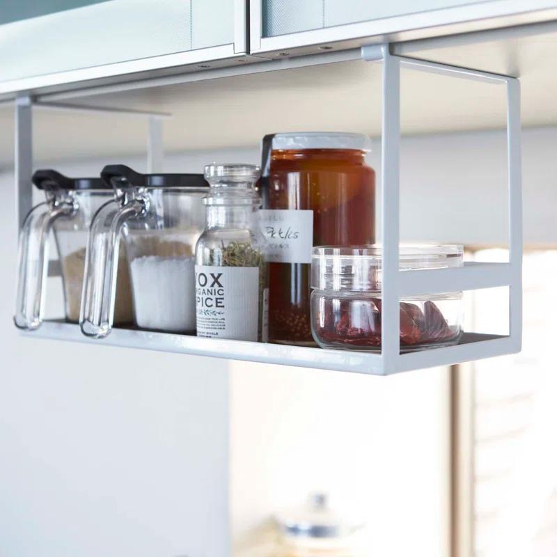 Yamazaki Home Yamazaki Home Under Shelf Spice Rack And Organizer For Kitchen Cabinets, Steel, Undershelf