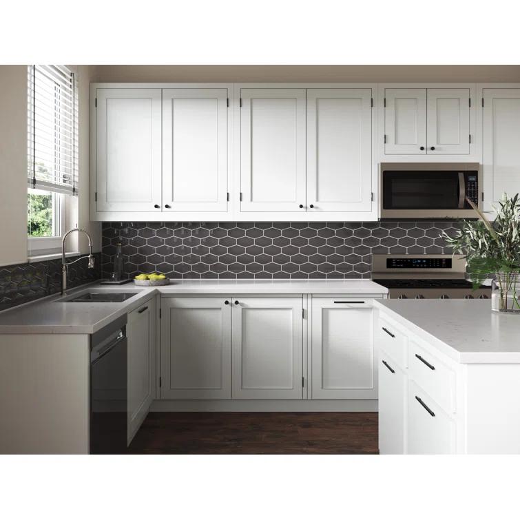 Cruz Bay Studio Long Hex 10.60in.x11 in. Glass Mosaic Tile