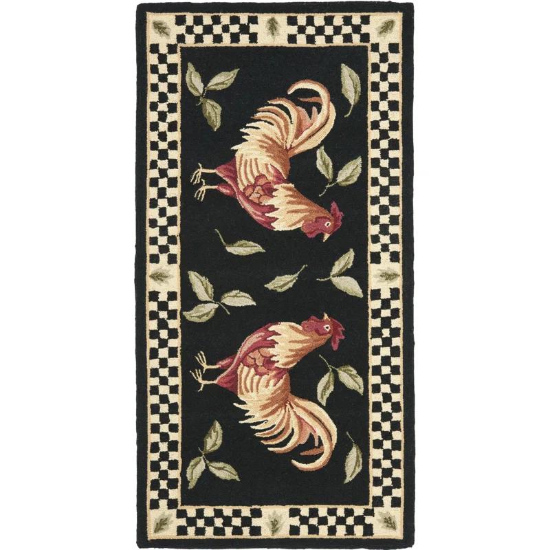 Vintage Posters Wool And Cotton With Latex Oriental Rug