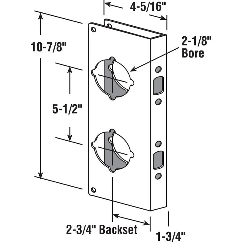 Prime-Line Lock and Door Reinforcement Plate (Single Pack)