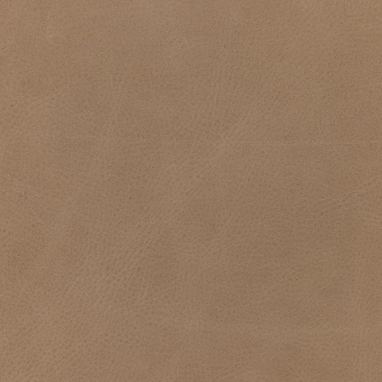 Beige Contemporary Leather-Wood Upholstered Arm Chair 25"W