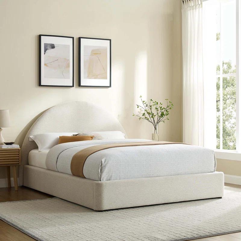 Modway Resort Performance Velvet Arched Round Platform Bed