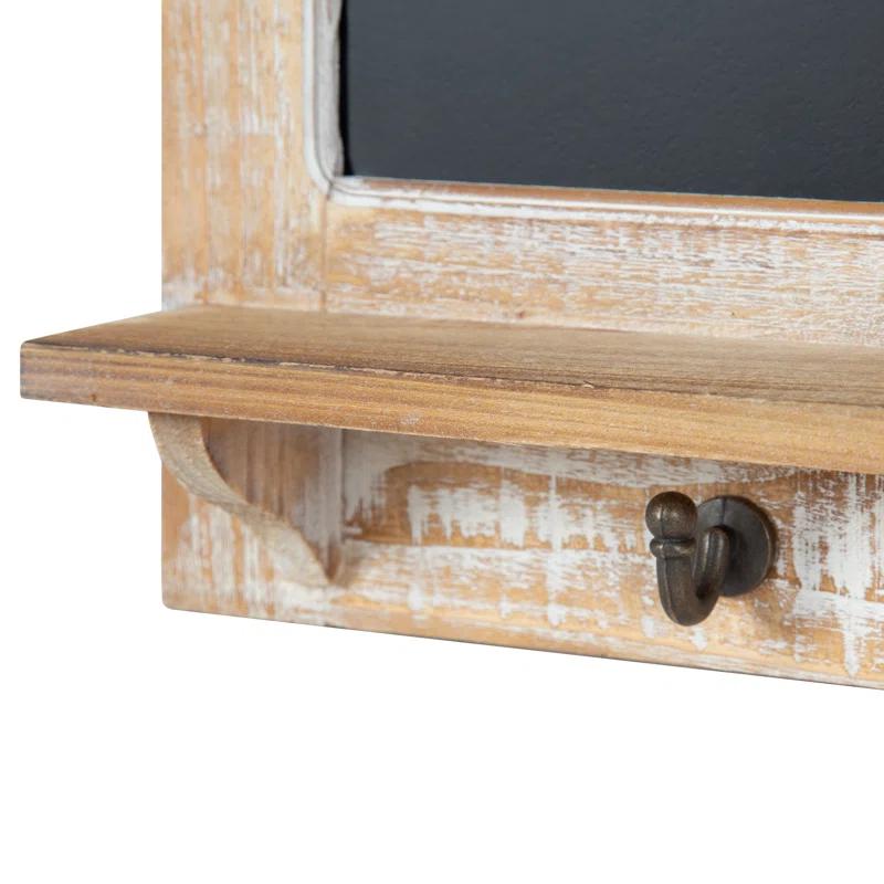 Kate and Laurel Solid Wood Wall Organizer