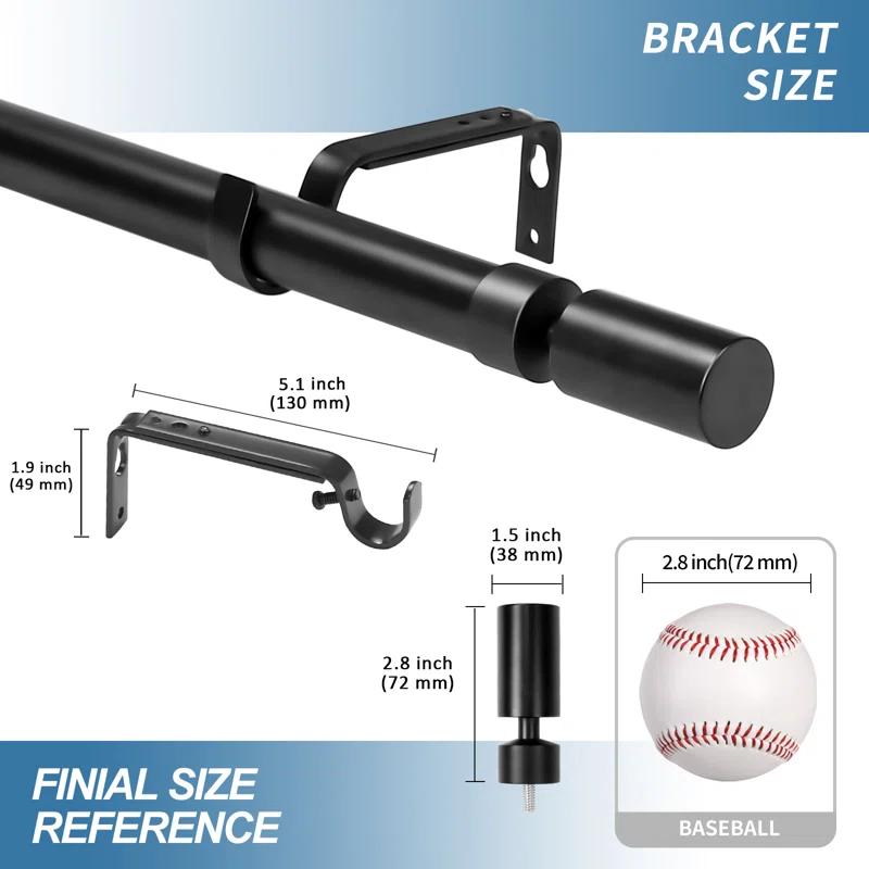 Wade Logan® Airius Adjustable Single Curtain Rod