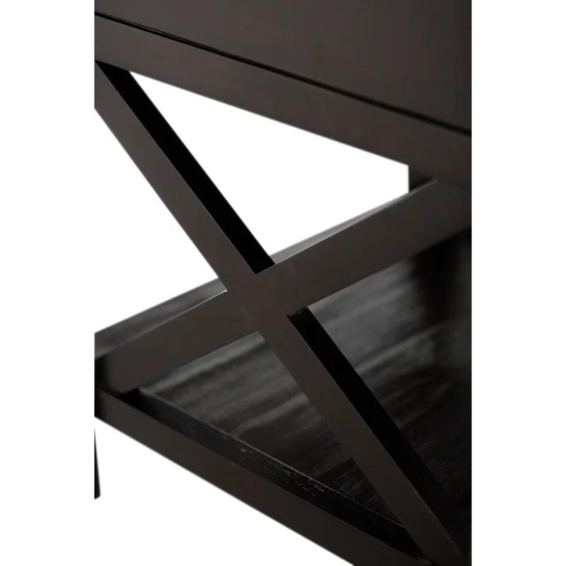 Simpli Home Kitchener 21"W Solid Mango Wood Square End Table with Storage Drawer