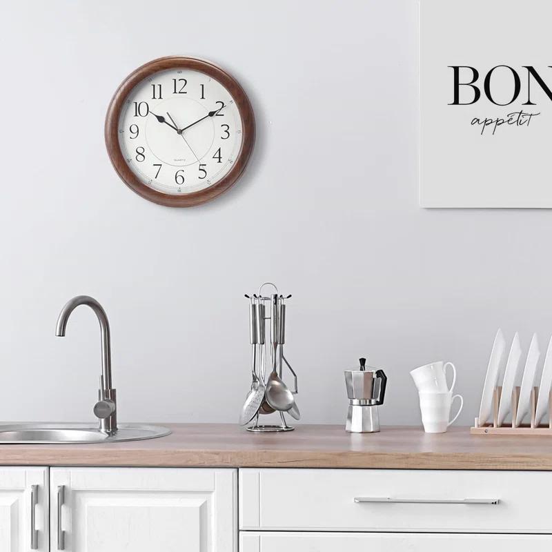 Seiko Solid Wood Wall Clock