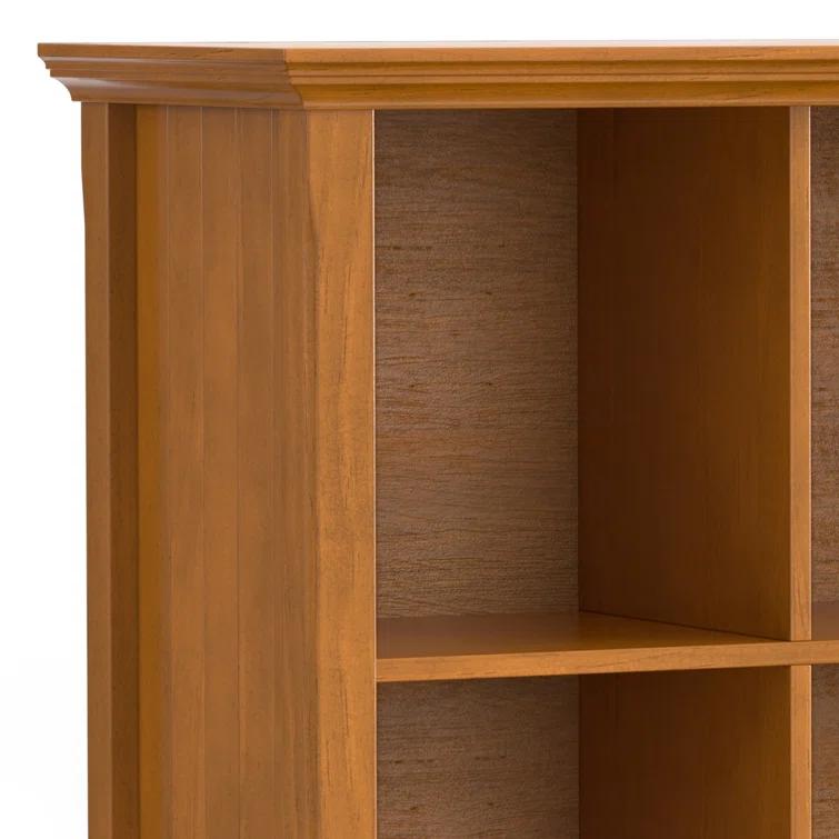 Simpli Home Acadian 57"W Solid Wood Storage Console Table