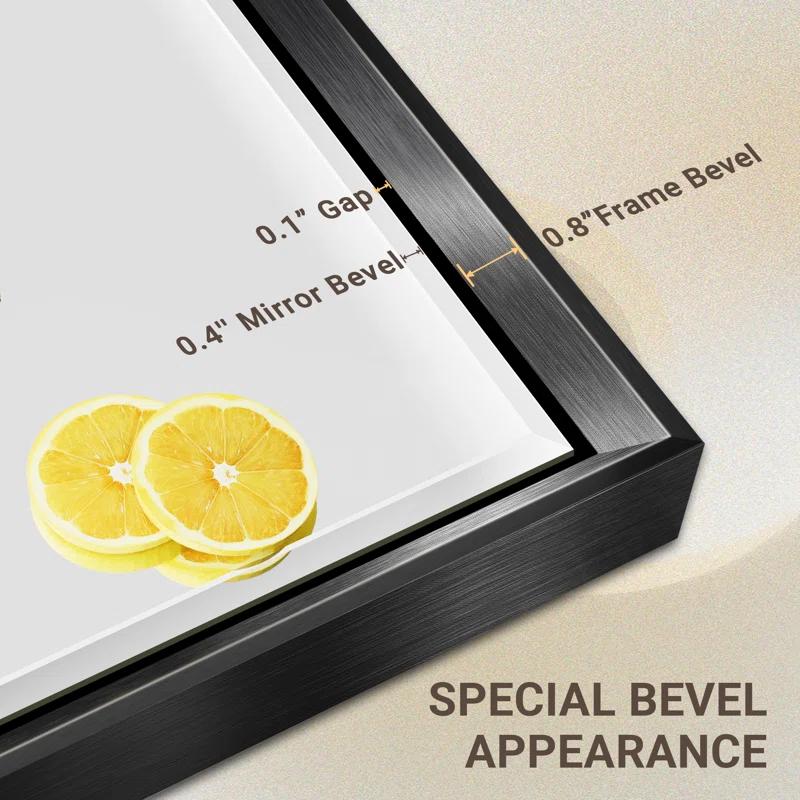 Decorative Wall Mirror Beveled Design, Bathroom Vanity Mirror Accent Mirror Finish