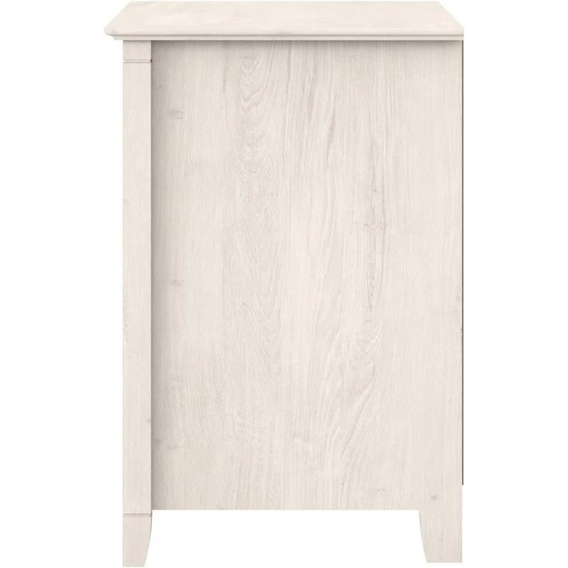Inbox Zero 2 Drawer Lateral File Cabinet In Linen White Oak | Document Storage For Home Office | Accent Chest With Drawers