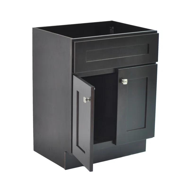 Design House Brookings 24 Inch Bathroom Vanity, Ready to Assemble, Solid Wood, Sherwin Williams – Design House, 587063