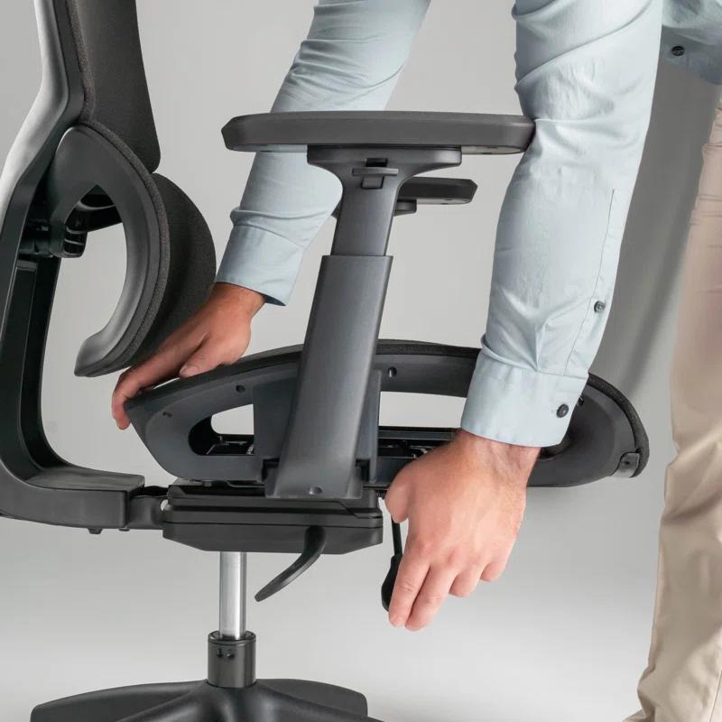 Bush Business Furniture Bush Business Furniture High Back Ergonomic Office Chair With Lumbar Support In Black Fabric, Adjustable Seating For Home And Professional Workspace