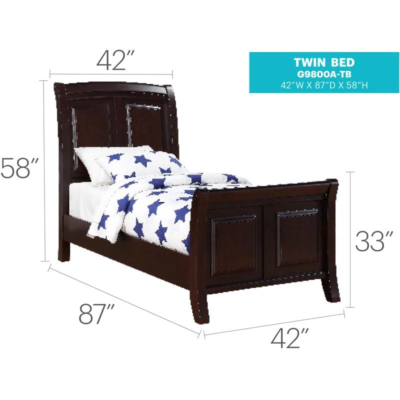 Glory Furniture Sera Sleigh Bed