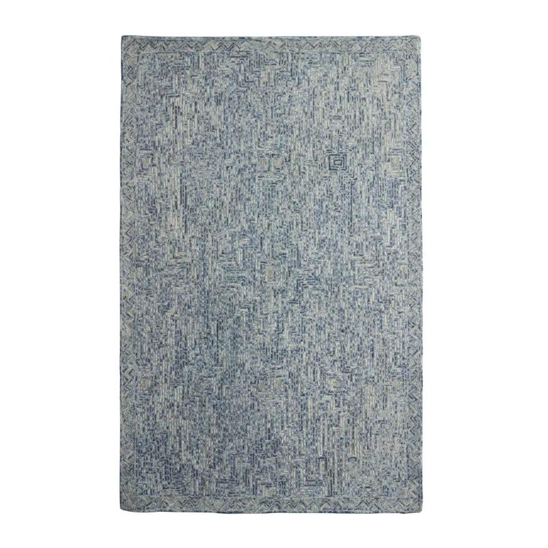 Rowe Handmade Tufted Ivory/Blue Rug