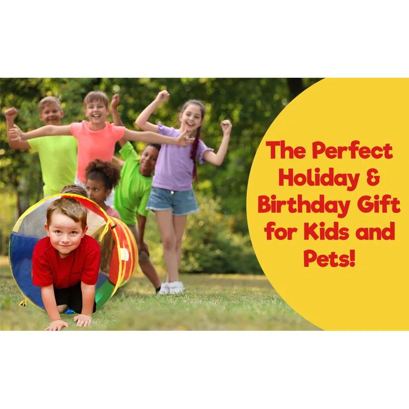 Hide N Side 18'' W x 72'' D Indoor / Outdoor Polyester Pop-Up Play Tunnel