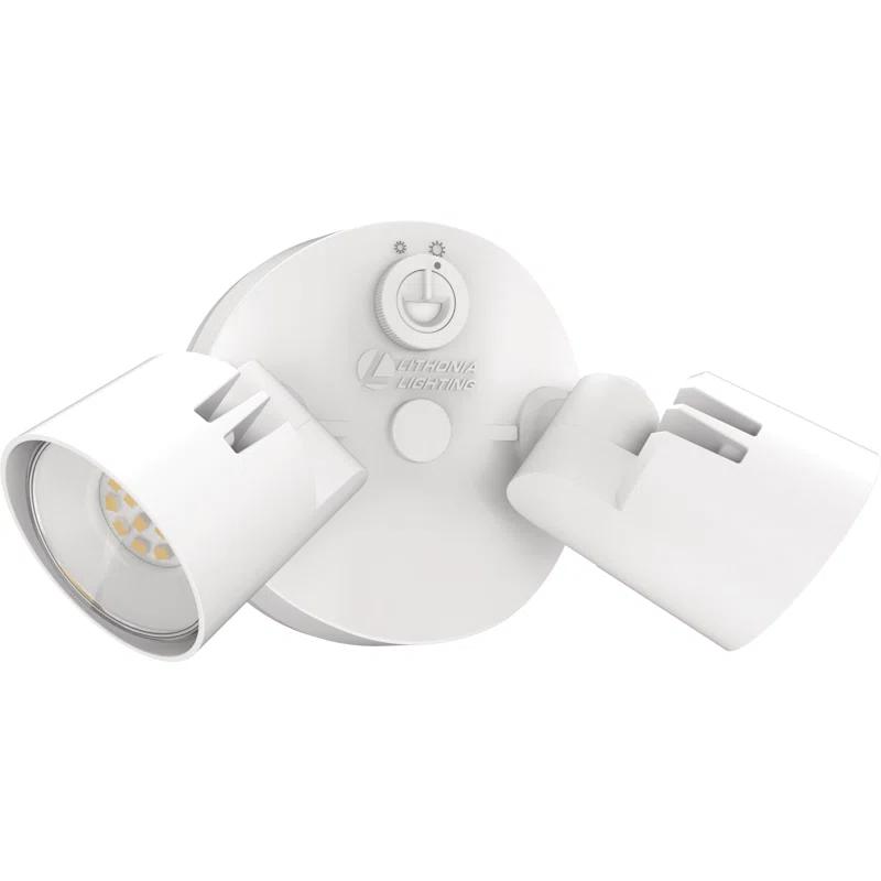 Lithonia Lighting 2 - Head Hardwired Dusk to Dawn Outdoor Security Flood Light