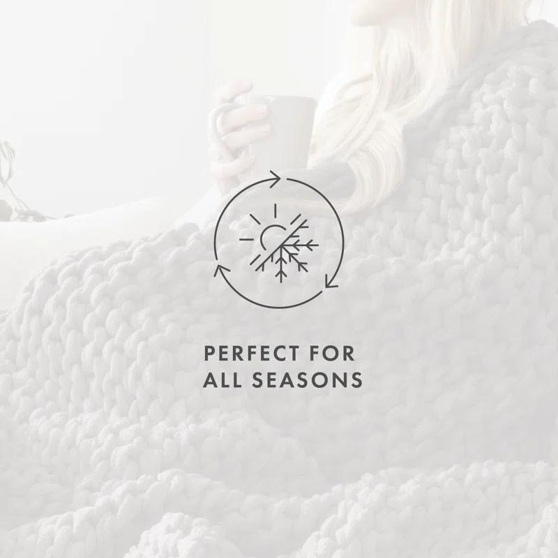Handmade Chunky Knit Throw Blanket