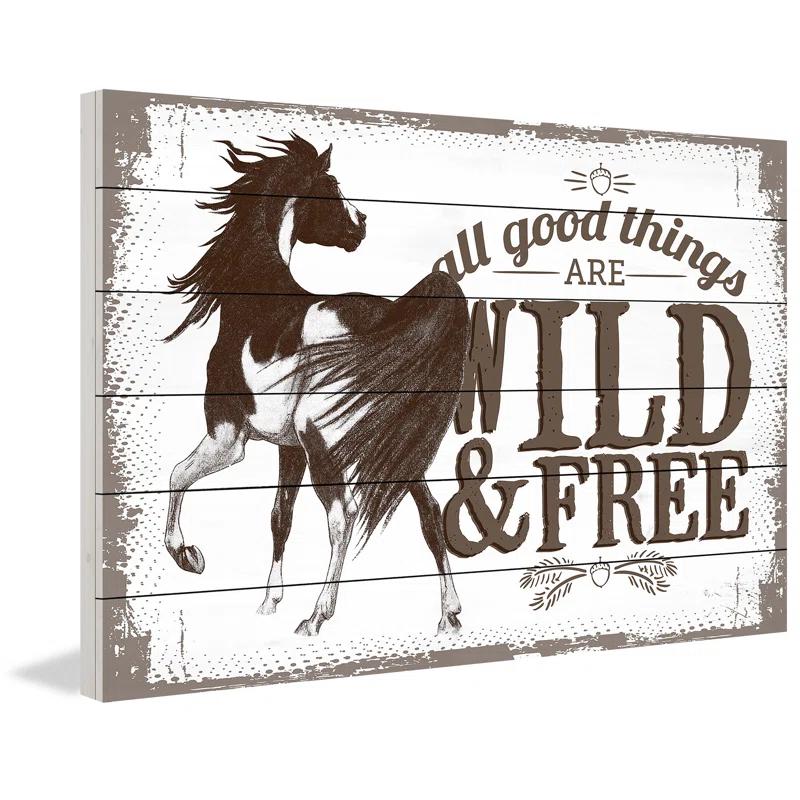 Marmont Hill “Wild & Free” Graphic Art | Wayfair