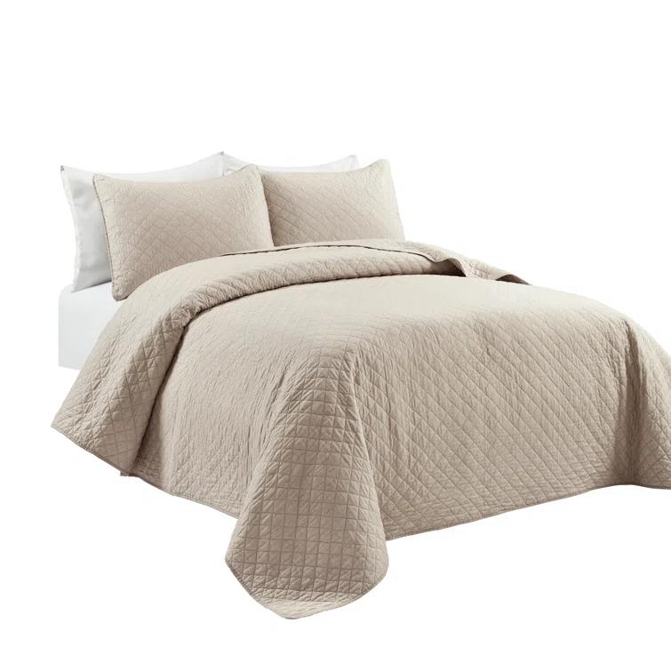 Lush Decor Ava Diamond Standard Cotton Modern & Contemporary Quilt Set