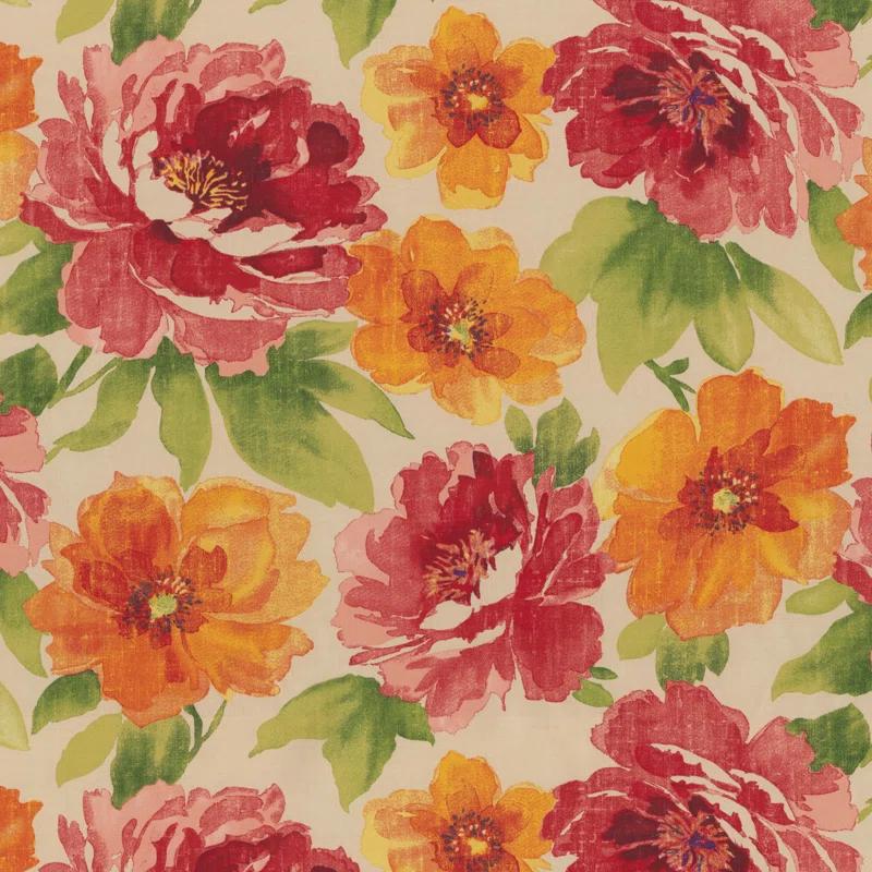 Pillow Perfect Primro Floral Indoor/Outdoor Reversible Throw Pillow (Set of 2)