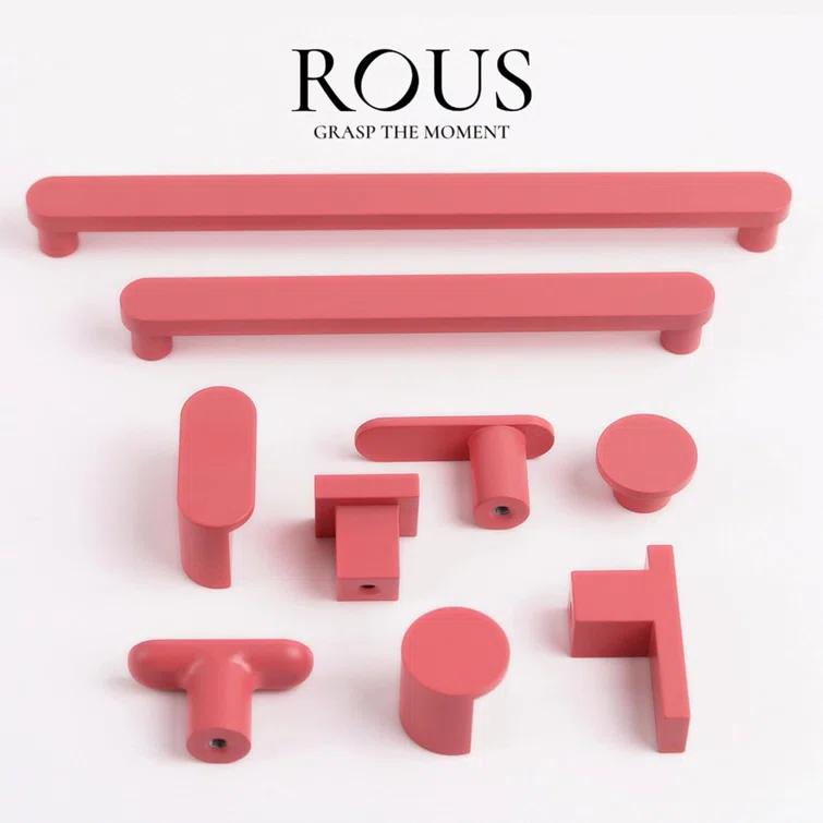 ROUS Aluminum Cabinet T Bar Drawer Knobs, Matte Finish Drawer Pulls, 1-Count