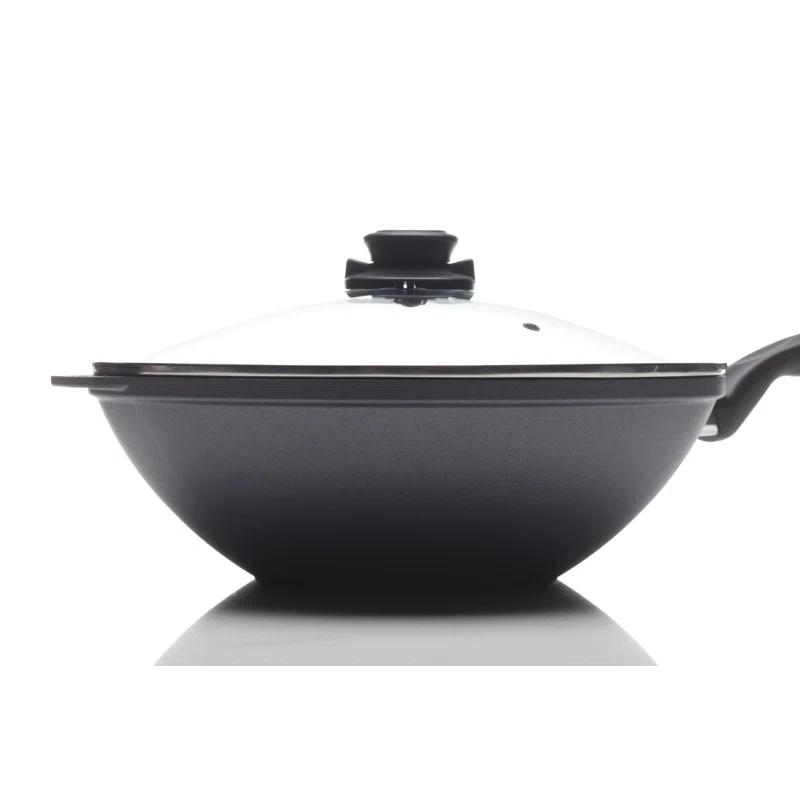 Swiss Diamond Swiss Diamond Non-Stick Cast Aluminum Wok with Lid