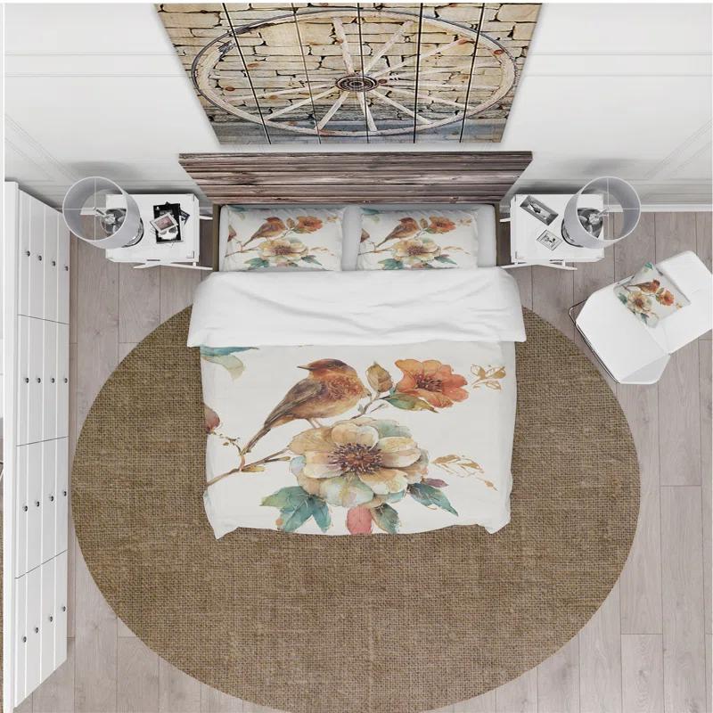 Farmhouse / Country Floral Duvet Cover Set