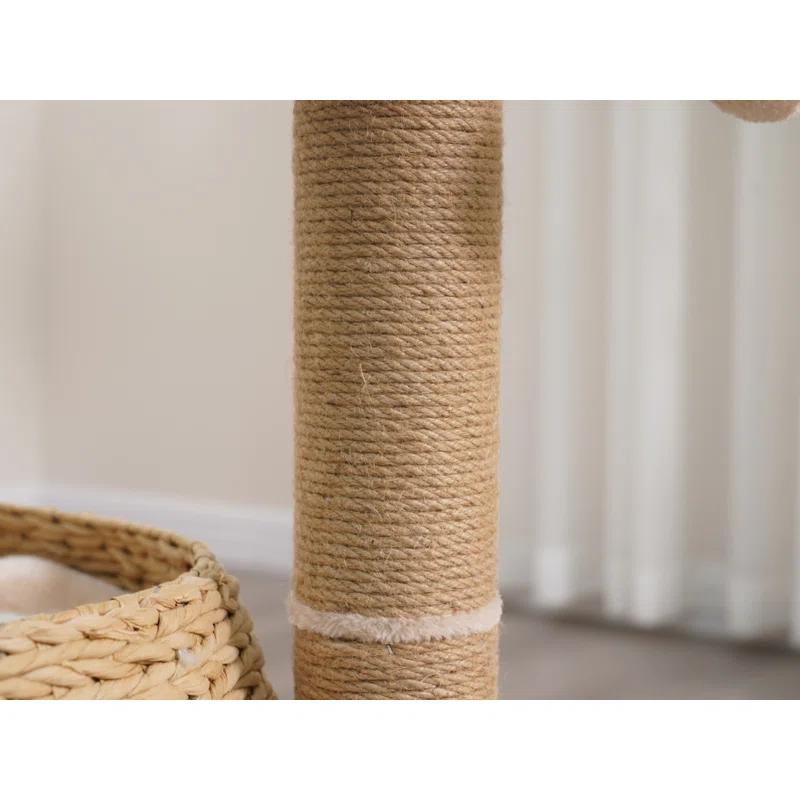 PetPals PetPals Handwoven Cat Tree with Perches Scratching Post