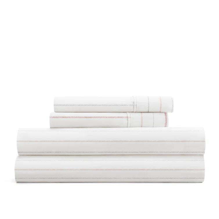 4 Piece Sheet Set Patterned Microfiber Ultra Soft Bedding
