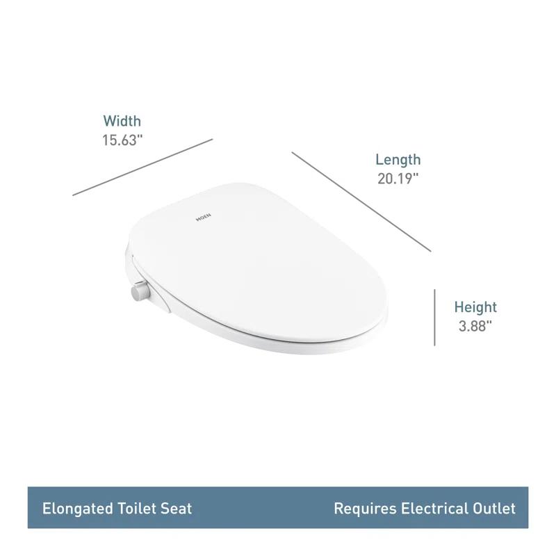2-Series Non-Electronic Bidet Seat for Elongated Seats in White