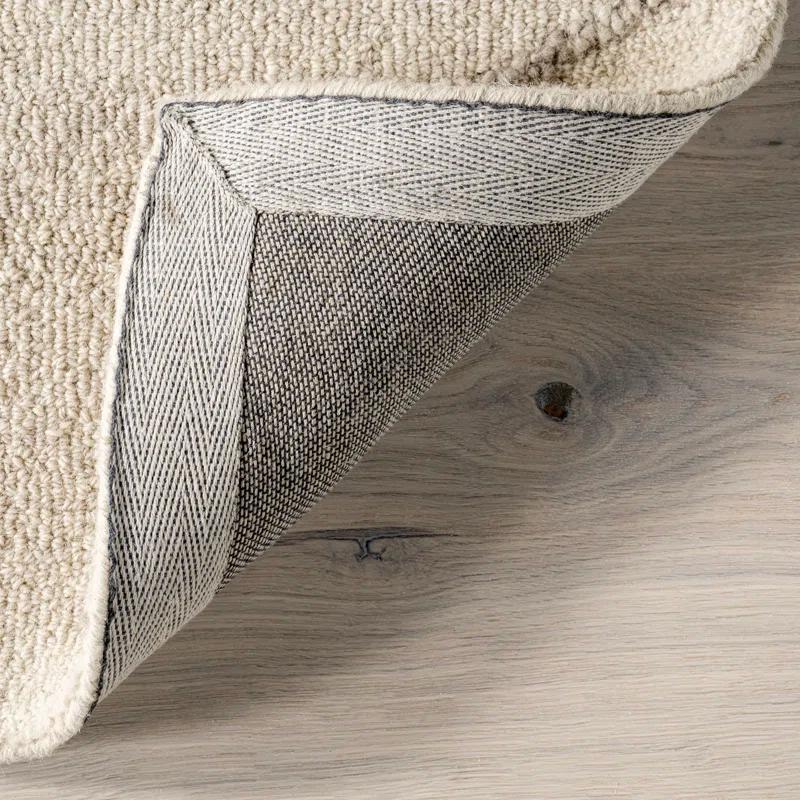 Latitude Run® Mulholland Textured Wool Area Rug Area Rug