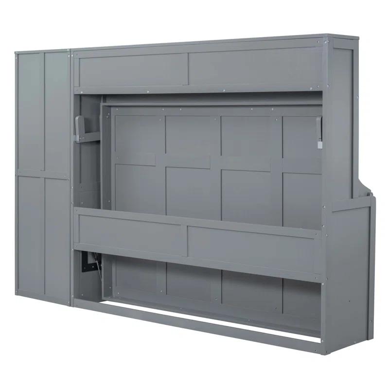 Galibens Murphy Bed Wall Bed With Closet And Drawers