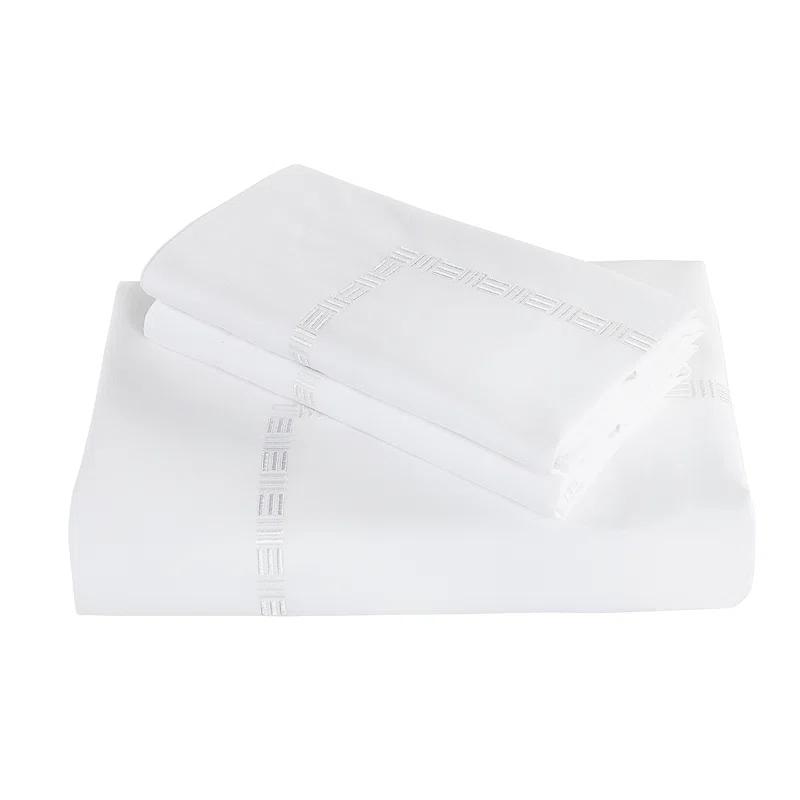 Hotel Grand Hotel Grand TENCEL Lyocell And Cotton Blend Embroi Sateen Duvet Cover Set