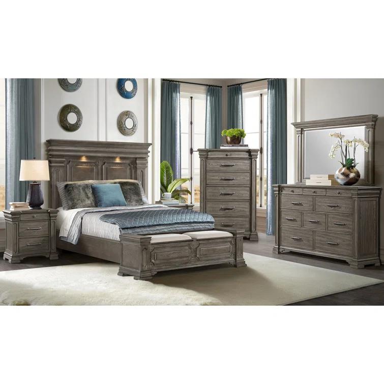 Picket House Furnishings Picket House Furnishings Paterson Storage 3PC Bedroom Set In Grey
