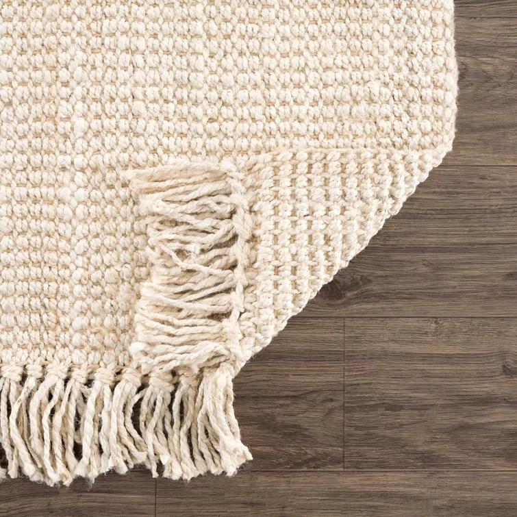 Hauteloom Moncton Handmade Jute/Sisal Beige Area Rug