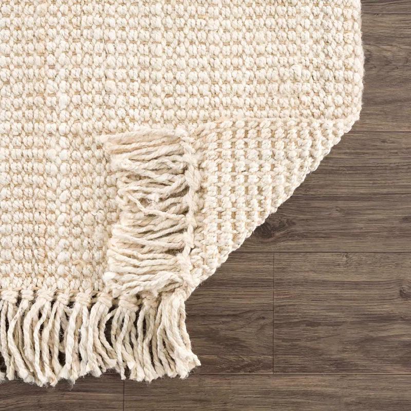 Hauteloom Moncton Handmade Jute/Sisal Beige Area Rug