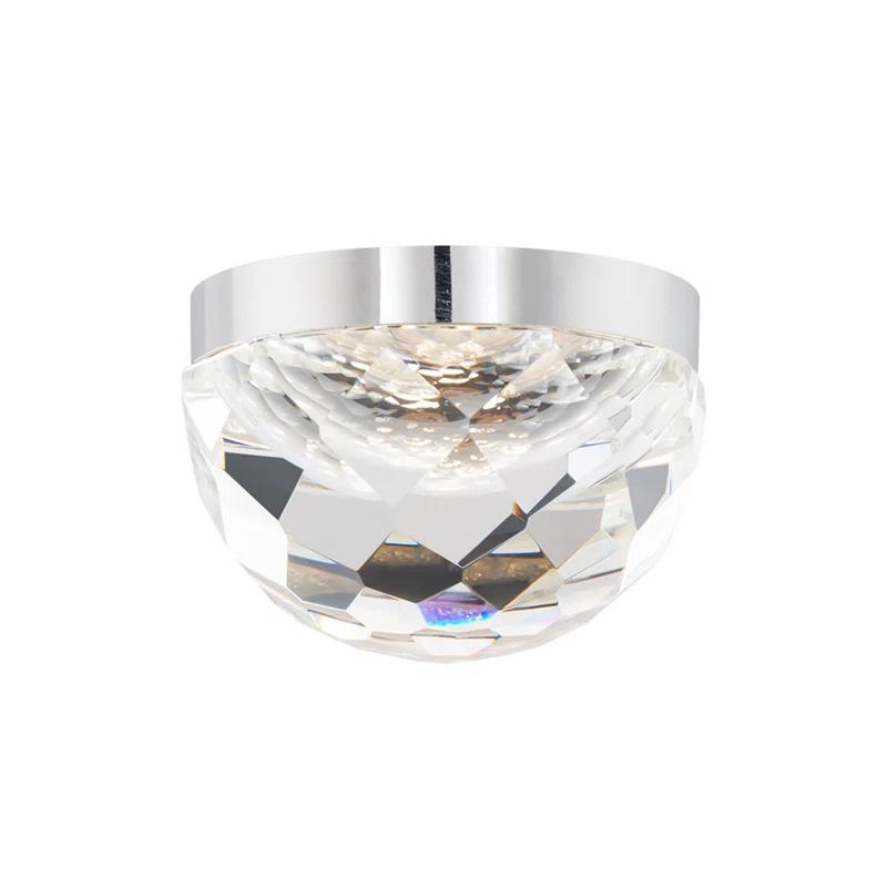 Modern Forms Cascade 6'' Crystal Bowl Dimmable LED Flush Mount