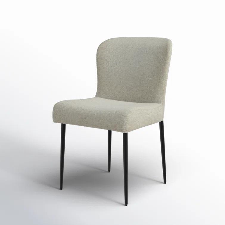 Joss & Main Estrella Boucle And Metal Legs Dining Chair