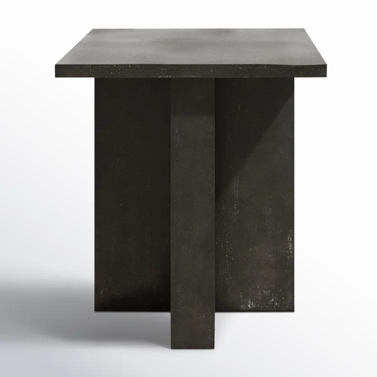 Marlow Aged Grey Lightweight Aluminum Outdoor Side Table