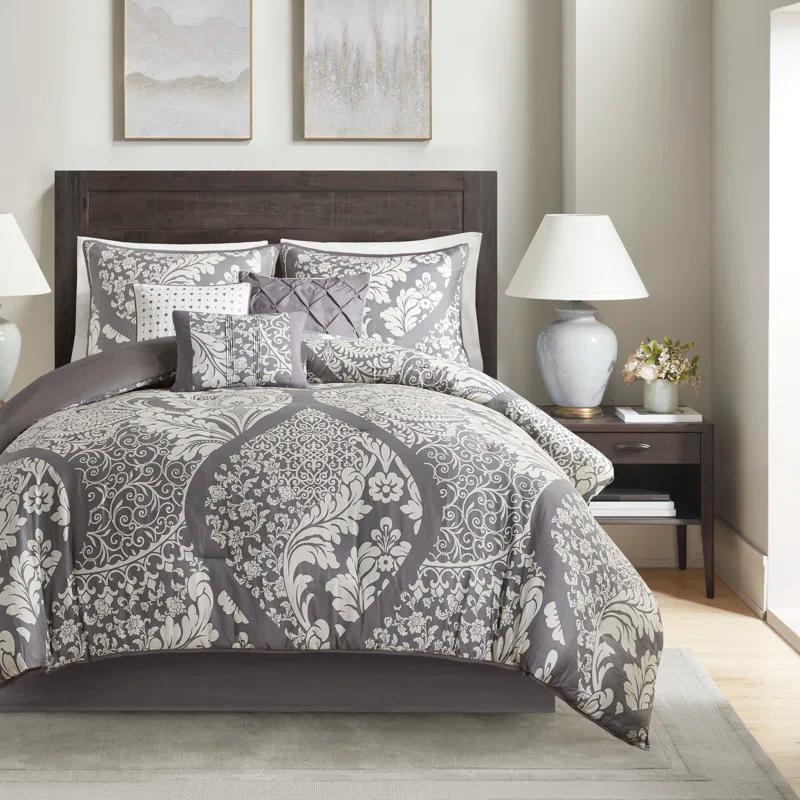 Madison Park Vienna 7 Piece Cotton Printed Comforter Set
