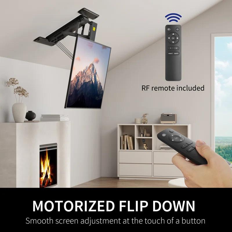 Vivo VIVO Motorized Flip Down Ceiling TV Mount for 40" to 85" Screens