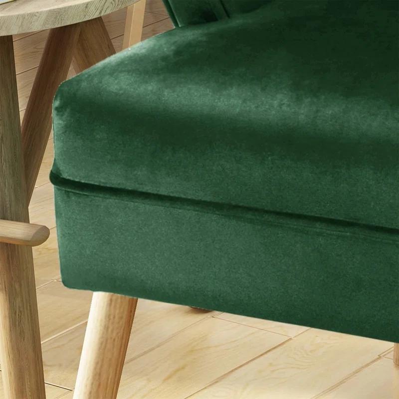 Mercer41 Versatile Mid-Century Trimmed Chair for Every Room in Your Home