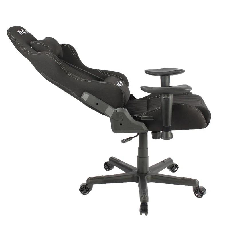 Techni Sport Techni Sport Adjustable Reclining Ergonomic Swiveling PC & Racing Game Chair in Black