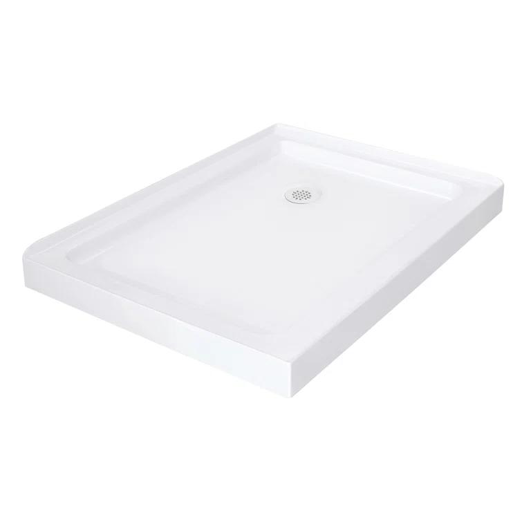 Aston Moselle 44" x 77.5" Rectangular Sliding Shower Enclosure with Base SEN976-TR-CH-48-10-R